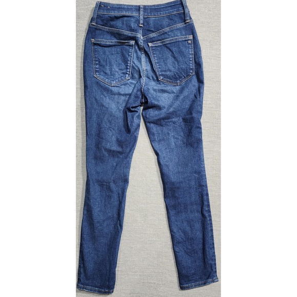 Madewell Curvy High-Rise Skinny Jeans Medium Wash Blue Denim Size 26 - Picture 4 of 9